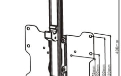 Suport TV tavan  Multibrackets MB-0346, Flip 90 grade diagonala 15''-37'' ( 32- 93 cm)