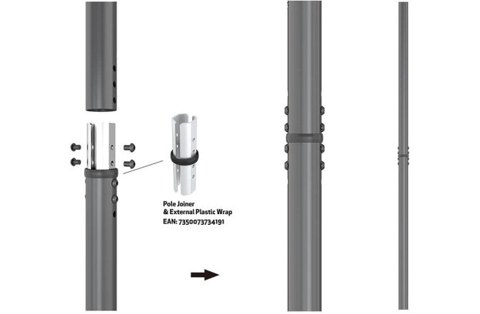 Suport TV tavan  Multibrackets MB-5919 reglabil 580-1550mm 32-65" 