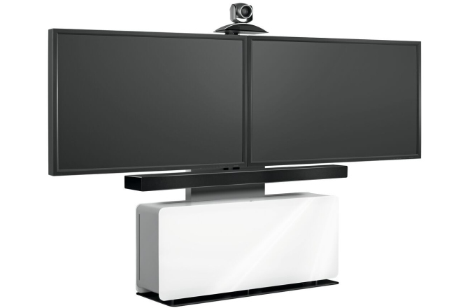 Suport TV Vogels PVF4112, un ecran 55''-90''/ doua ecrane de pana la 65'', alb