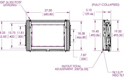 Suport video-wall  Vogels PFW6870, cu modul pop-out, pentru diagonale intre 37''-65''(94-165cm), max. 72 kg