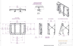 Suport video-wall  Vogels PFW6870, cu modul pop-out, pentru diagonale intre 37''-65''(94-165cm), max. 72 kg