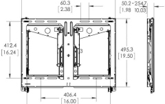 Suport video-wall  Vogels PFW6880, cu modul pop-out, pentru diagonale intre 37''-65''(94-165cm), max. 45,5 kg