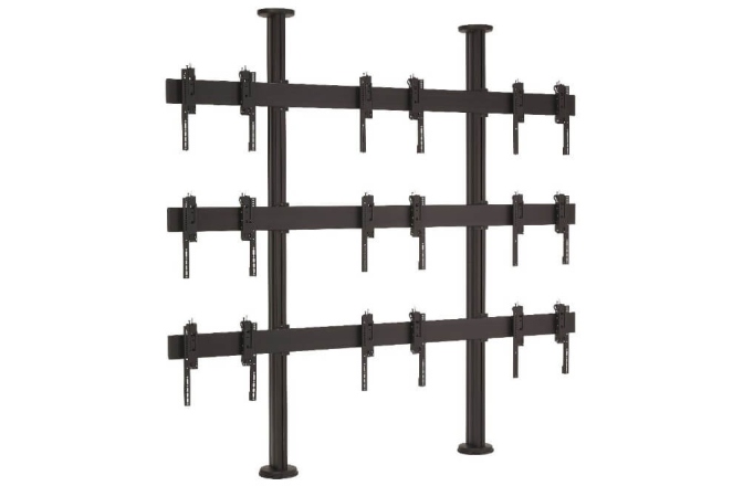 Suport Videowall 3x3 Vogels FCVW3347 de podea-tavan, ecrane de 46"-47", max53kg/display