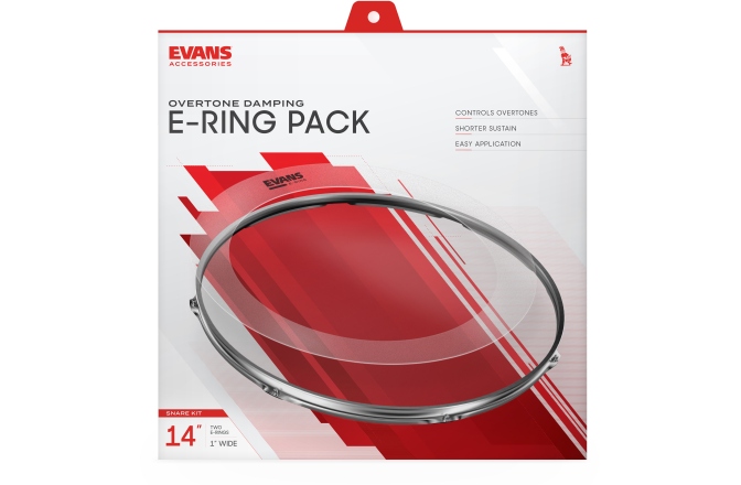 Surdine tobe Evans E-Ring Pack Snare 14''