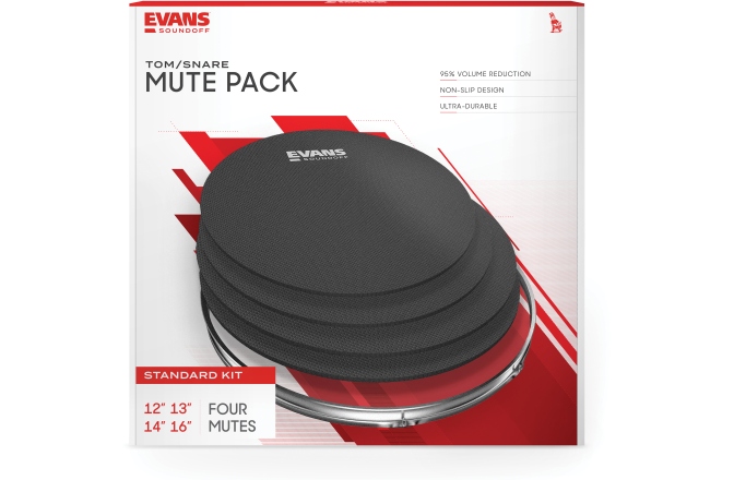 Surdine Tobe Evans SoundOff by EVANS Drum Mute Pack Standard (12131416)