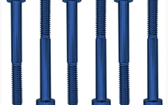 Șuruburi blocare tremolo Floyd Rose  FROSLSBLP - Color Stainless Steel String Lock Screws (6 pcs), Blue