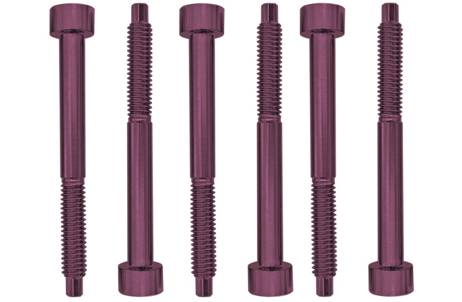 Șuruburi blocare tremolo  Floyd Rose  FROSLSPKP - Color Stainless Steel String Lock Screws (6 pcs), Pink