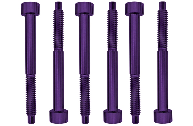 Șuruburi blocare tremolo  Floyd Rose  FROSLSPLP - Color Stainless Steel String Lock Screws (6 pcs), Purple