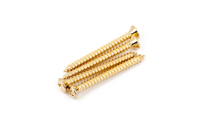 Șuruburi Fender Neck Mounting Screws Gold (4)