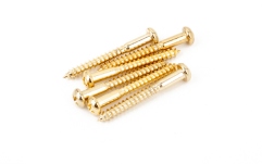 Șuruburi Fender Vintage-Style Stratocaster Bridge Mounting Screws Phillips-Head Gold 