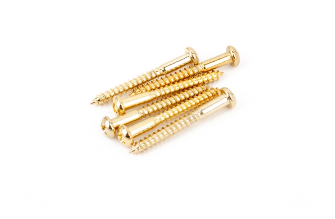 Șuruburi Fender Vintage-Style Stratocaster Bridge Mounting Screws Phillips-Head Gold 