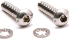Șuruburi montaj prăguș blocabi Floyd Rose  FRNMSRSSP - Rear Nut Mounting Screws - Stainless Steel
