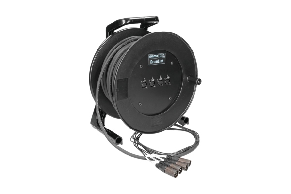 MiniCore 4/0 - 4x XLR 3p F/M4-channel - analog multicore drum - single ground MiniCore 4/0 - 4x XLR 3p F/M4-channel - analog multicore drum - single ground