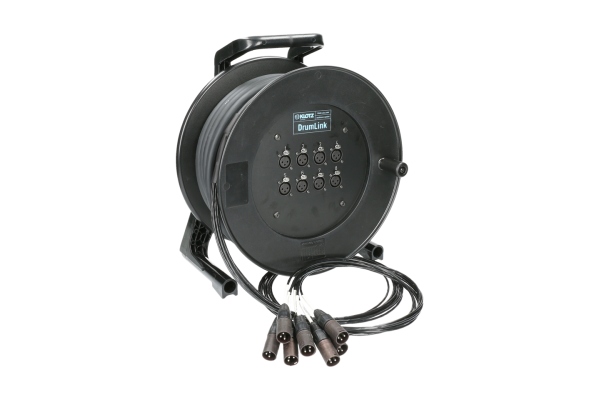 MiniCore 8/0 - 8x XLR 3p F/M8-channel - analog multicore drum - single ground MiniCore 8/0 - 8x XLR 3p F/M8-channel - analog multicore drum - single ground