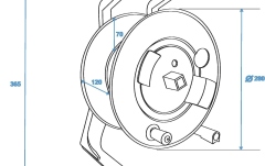 Tambur pentru Cablu SCHILL Cable Drum IT266.RM A=280/C=11