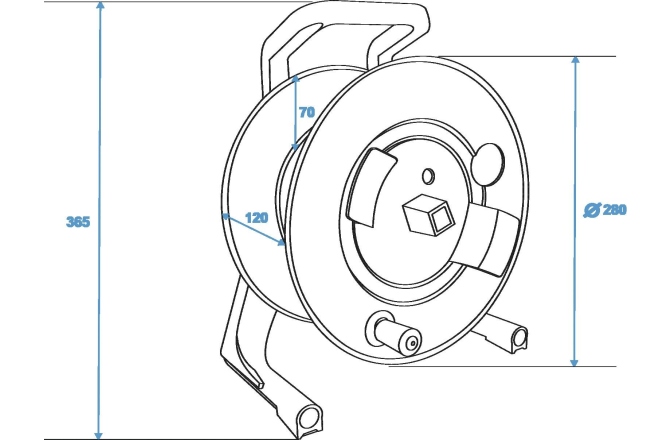 Tambur pentru Cablu SCHILL Cable Drum IT266.RM A=280/C=11