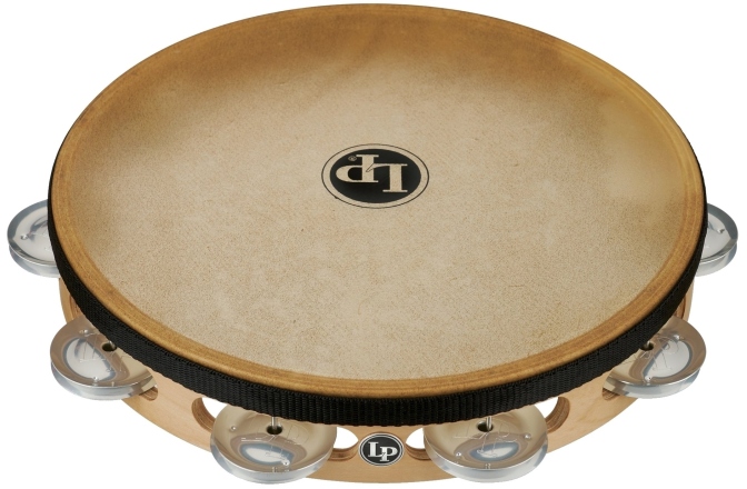 Tamburina Latin Percussion Pro 10in Single Row with Head 10" Aluminium 