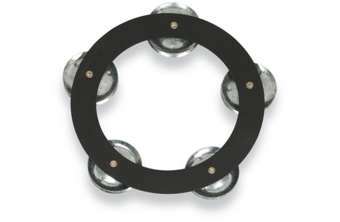 Tamburină Latin Percussion Tamboring Steel Black Sand LP3806BGA