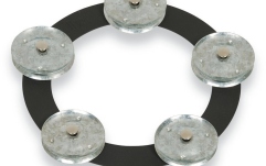 Tamburină Latin Percussion Tamboring Steel Black Sand LP3806BGA