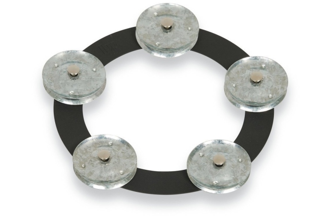 Tamburină Latin Percussion Tamboring Steel Black Sand LP3806BGA