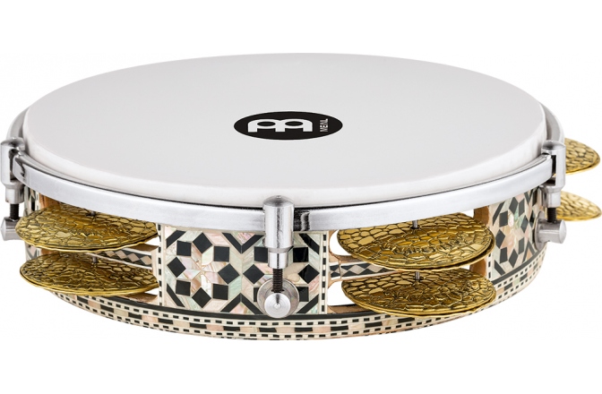 Tamburina Meinl Artisan Edition Series Riq Drum - 8 3/4" White Pearl/Mosaic Royale