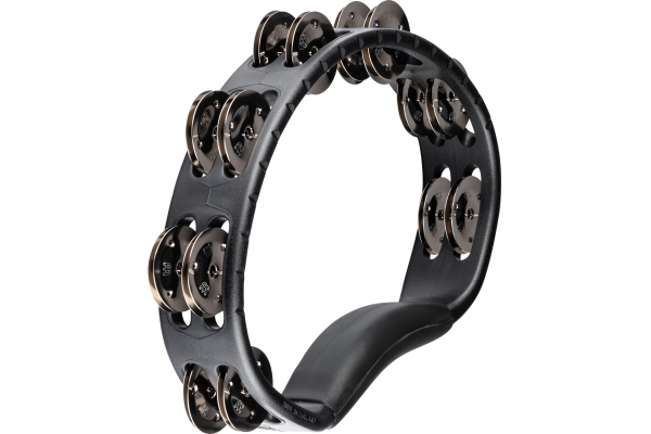 Headliner Series Molded ABS Dual-Row Tambourine - Black