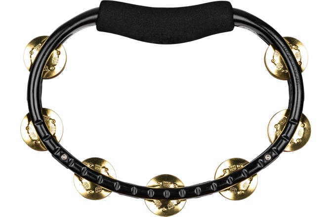 Tamburină Meinl Traditional ABS Series Hand Held Molded ABS Tambourine - Black/Brass Jingles