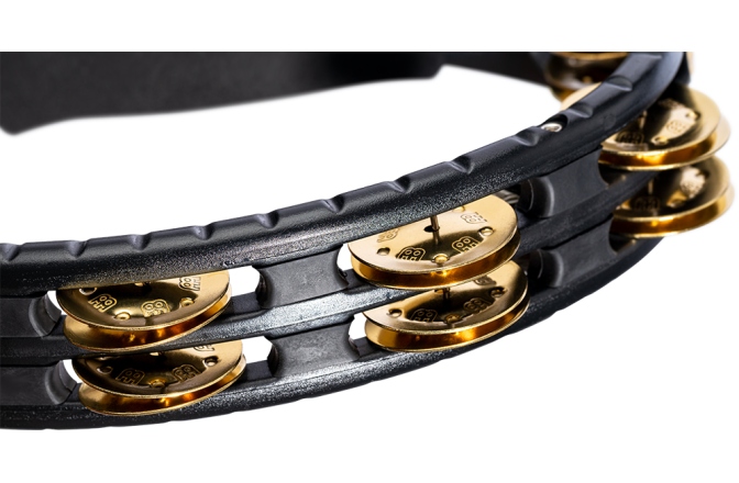 Tamburină Meinl Traditional ABS Series Hand Held Molded ABS Tambourine - Black/Brass Jingles