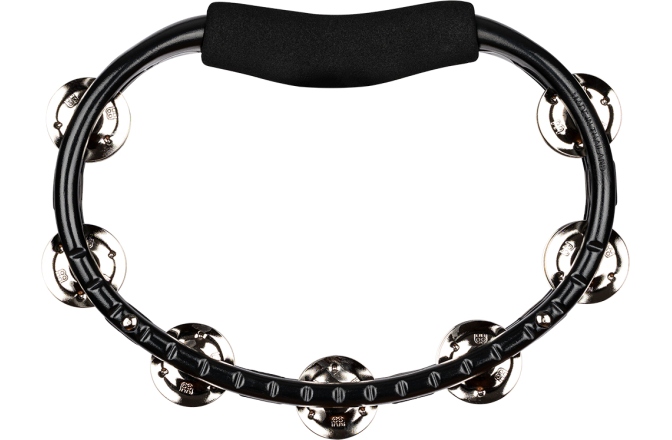 Tamburină Meinl Traditional ABS Series Hand Held Molded ABS Tambourine - Black/Nickel-Plated Jingles