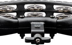 Tamburină Meinl Traditional Mountable ABS Series Molded ABS Tambourine - Black/Nickel-Plated Jingles