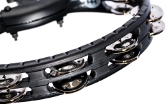 Tamburină Meinl Traditional Mountable ABS Series Molded ABS Tambourine - Black/Nickel-Plated Jingles