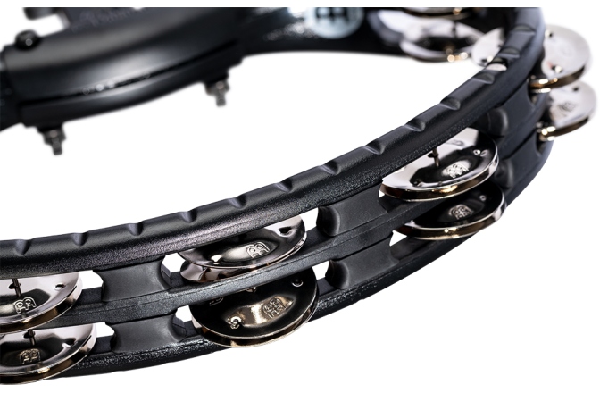 Tamburină Meinl Traditional Mountable ABS Series Molded ABS Tambourine - Black/Nickel-Plated Jingles