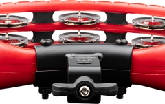 Tamburină Meinl Traditional Mountable ABS Series Molded ABS Tambourine - Red/Nickel-Plated Jingles