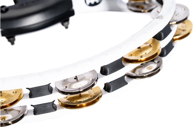 Tamburină Meinl Traditional Mountable ABS Series Molded ABS Tambourine - White/Mixed Jingles