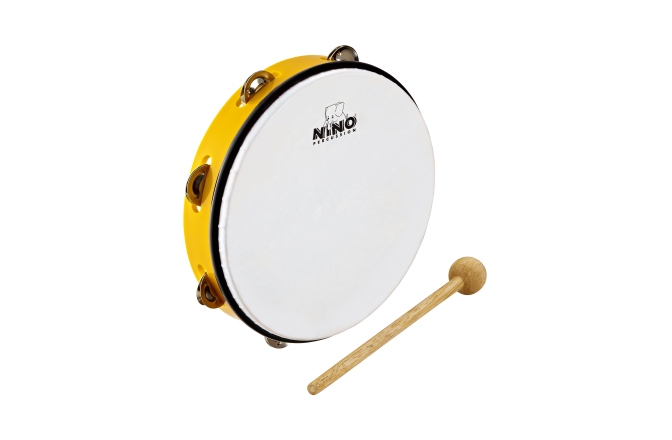 Tamburină Nino Percussion ABS Tambourine - Yellow