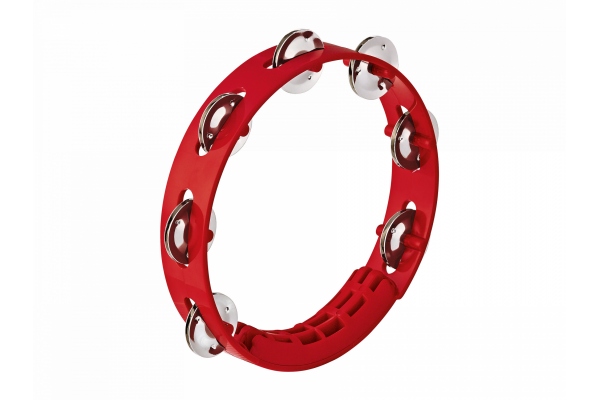 Compact ABS Tambourine 8 - Red
