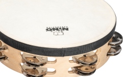 Tamburină Nino Percussion Double Row Headed Wood Tambourine - 8&#8221; Natural