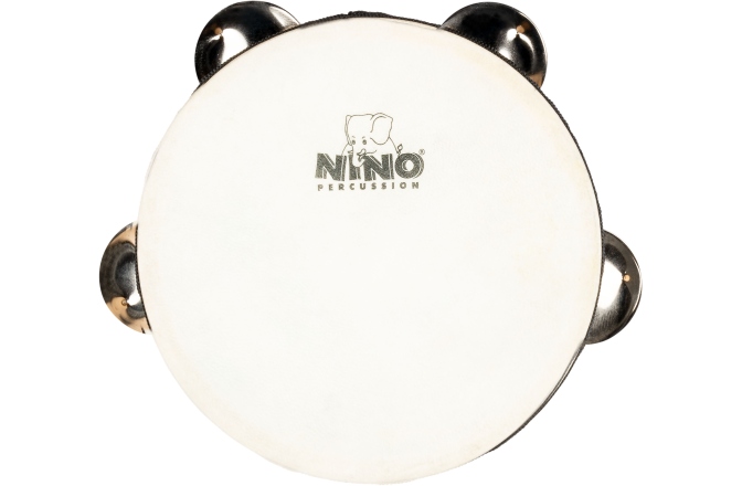 Tamburină Nino Percussion Single Row Headed Wood Tambourine - 6&#8221; Natural