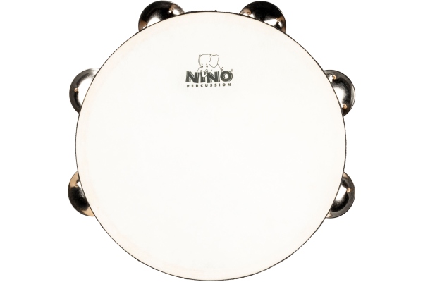 Single Row Headed Wood Tambourine - 8” Natural Single Row Headed Wood Tambourine - 8” Natural