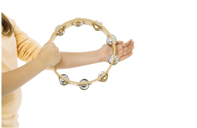 Tamburină Nino Percussion Wood Tambourine 10 - 2 Rows