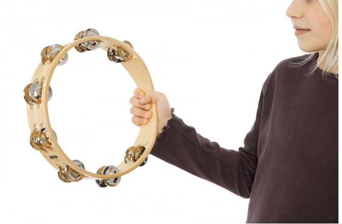 Tamburină Nino Percussion Wood Tambourine 10 - 2 Rows