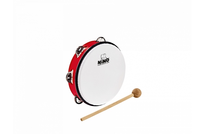 Tamburină pentru Copii Nino Percussion ABS Tambourine 8 - Red
