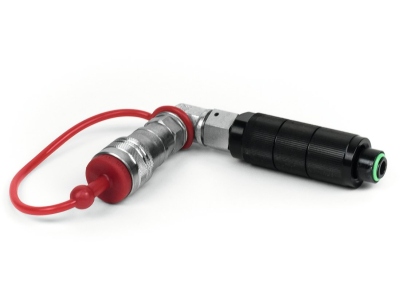 CO2 Bottle to Hose 90 degree Quick Connector