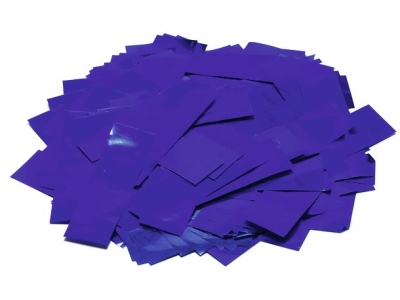 Metallic Confetti rectangular 55x18mm, blue, 1kg