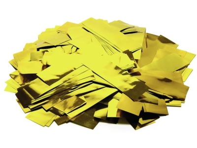 Metallic Confetti rectangular 55x18mm, gold, 1kg