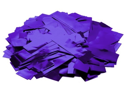 Metallic Confetti rectangular 55x18mm, purple, 1kg
