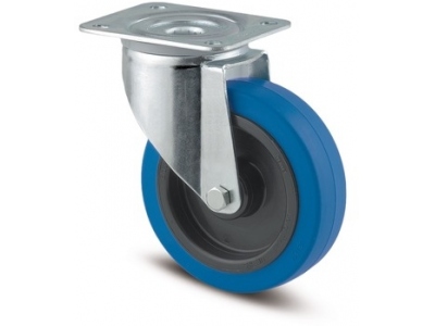 Swivel Castor Wheel Blue 100mm