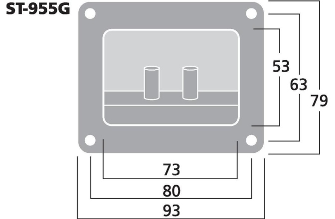 Terminal de Difuzor Monacor ST-955G