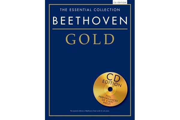THE ESSENTIAL COLLECTION BEETHOVEN GOLD PIANO BOOK/CD