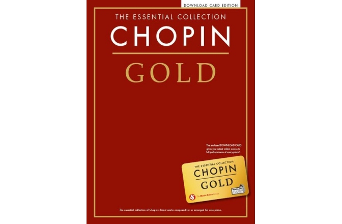 No brand THE ESSENTIAL COLLECTION CHOPIN GOLD PIANO BOOK & DOWNLOAD CARD